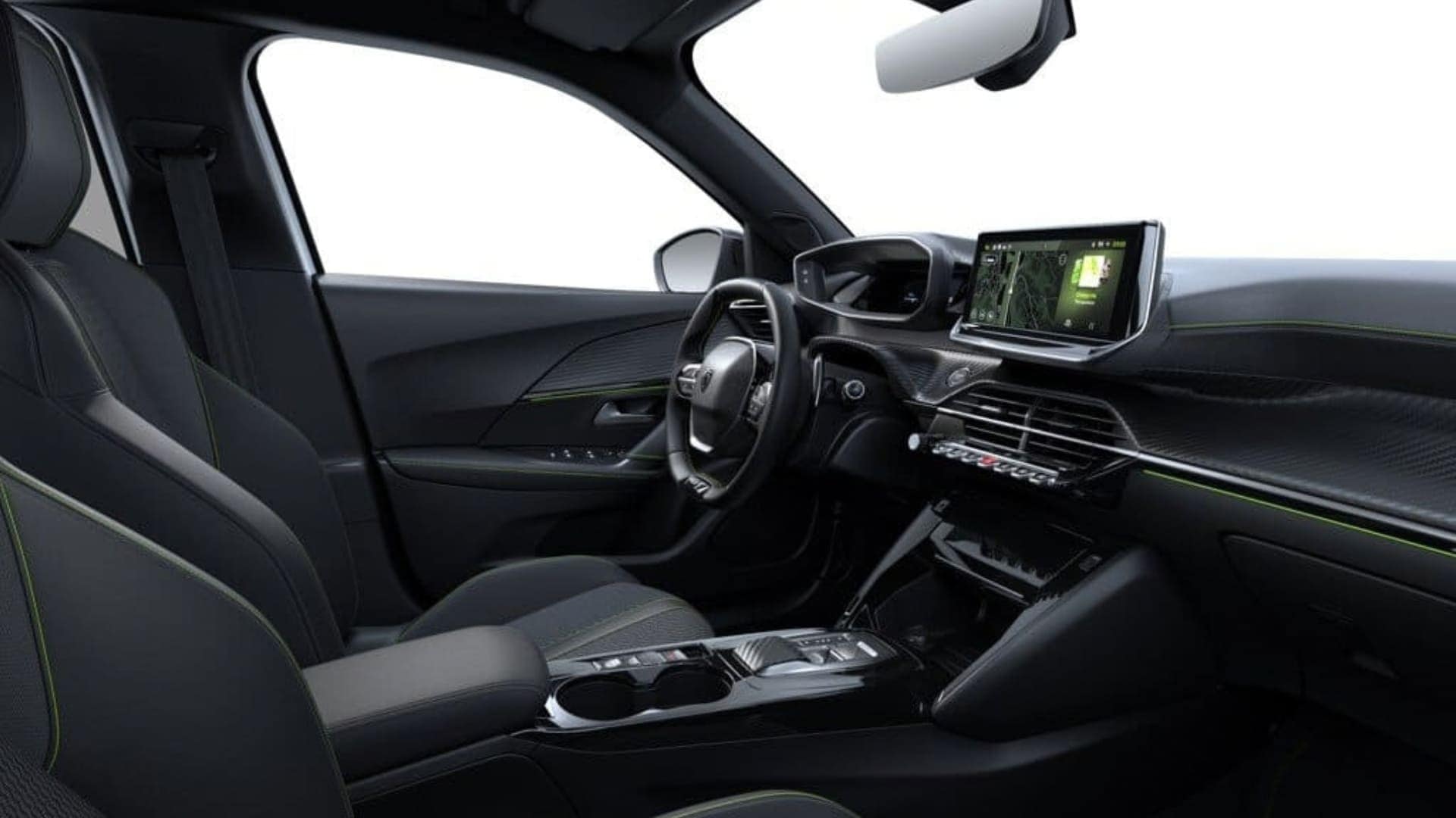 Renting New Peugeot 2008 GT SUV Híbrido Automático Etiqueta ECO Blanco Okenite Interior