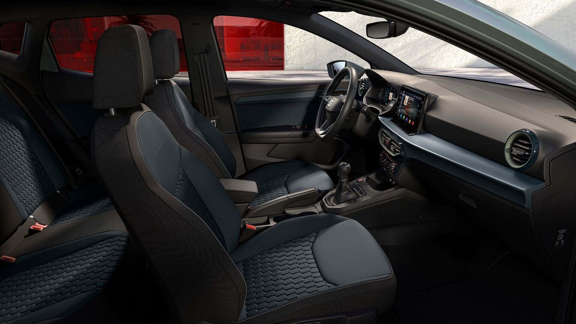 Renting New Seat Ibiza Style Plus Blanco Compacto Manual Model Year 2026 Interior