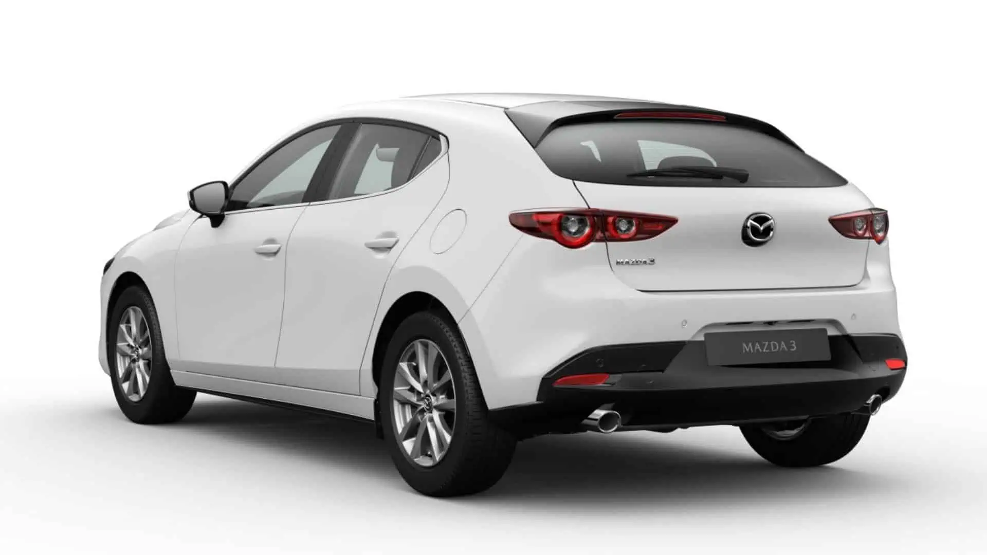 Renting Mazda 3 Prime Line Arctic White Compacto MHEV Micro-Híbrido Etiqueta ECO