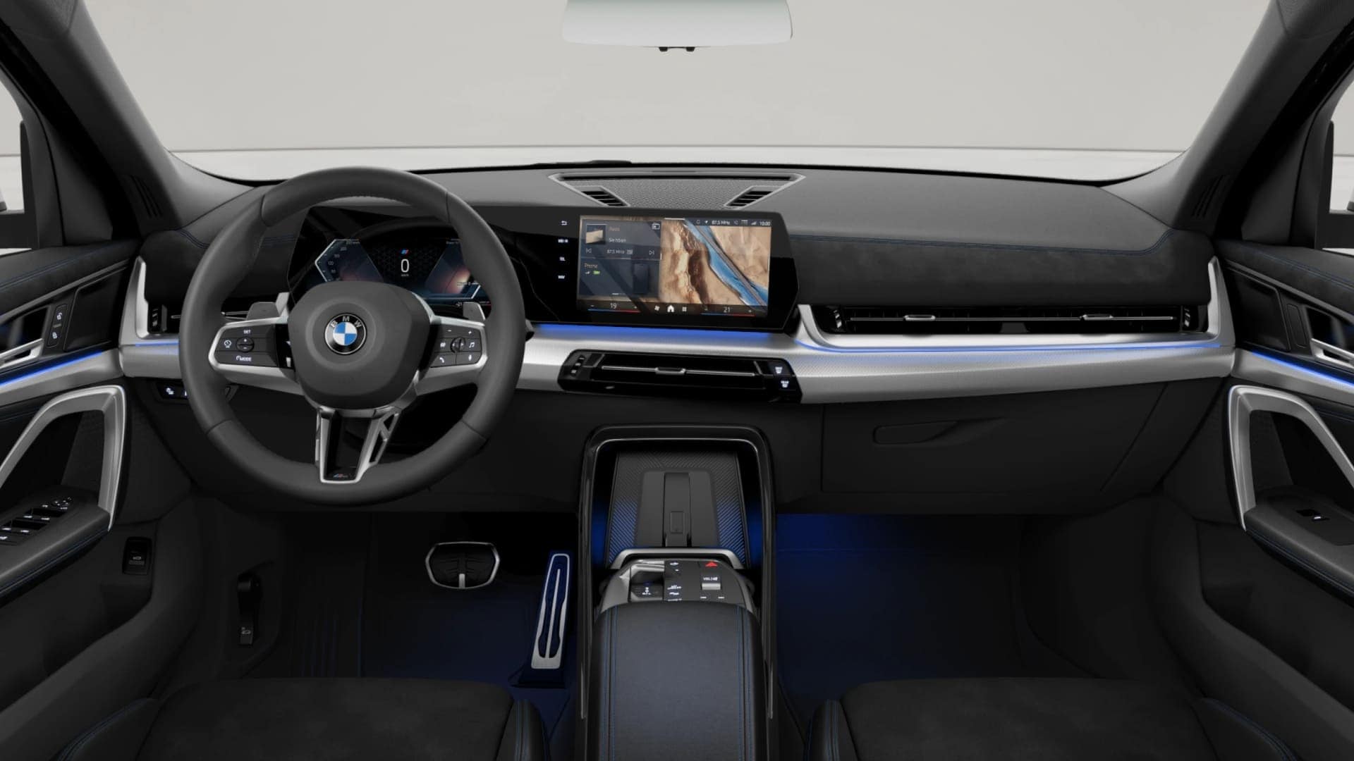 Renting New BMW iX2 eDrive20 Alpine White M Sport Paquete Premium SUV Coupé Eléctrico Automático Etiqueta 0 Interior