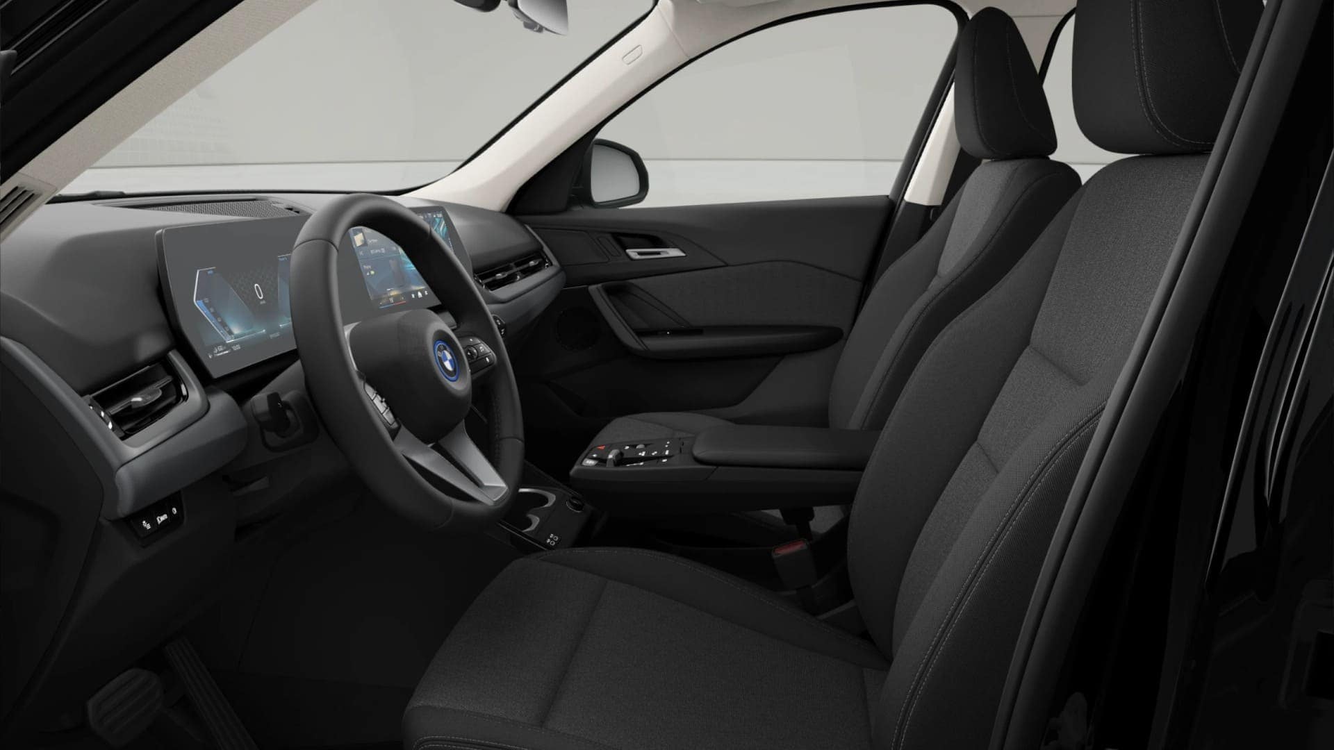 Renting New BMW X1 xLine xDrive25e Black Solid SUV Hibrido-Enchufable Automático Etiqueta 0 Interior