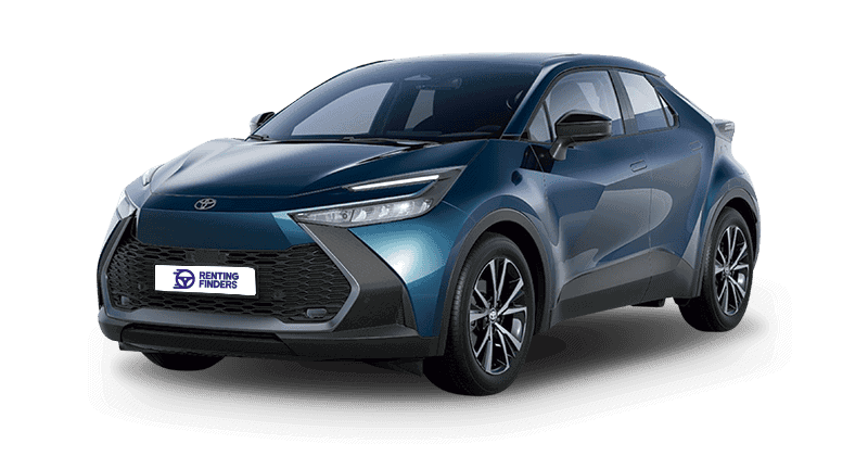 Renting New Toyota C-HR Model Year 2024 Advance Azul Mediterráneo SUV Híbrido Automático Restyling Etiqueta ECO Renting Finders