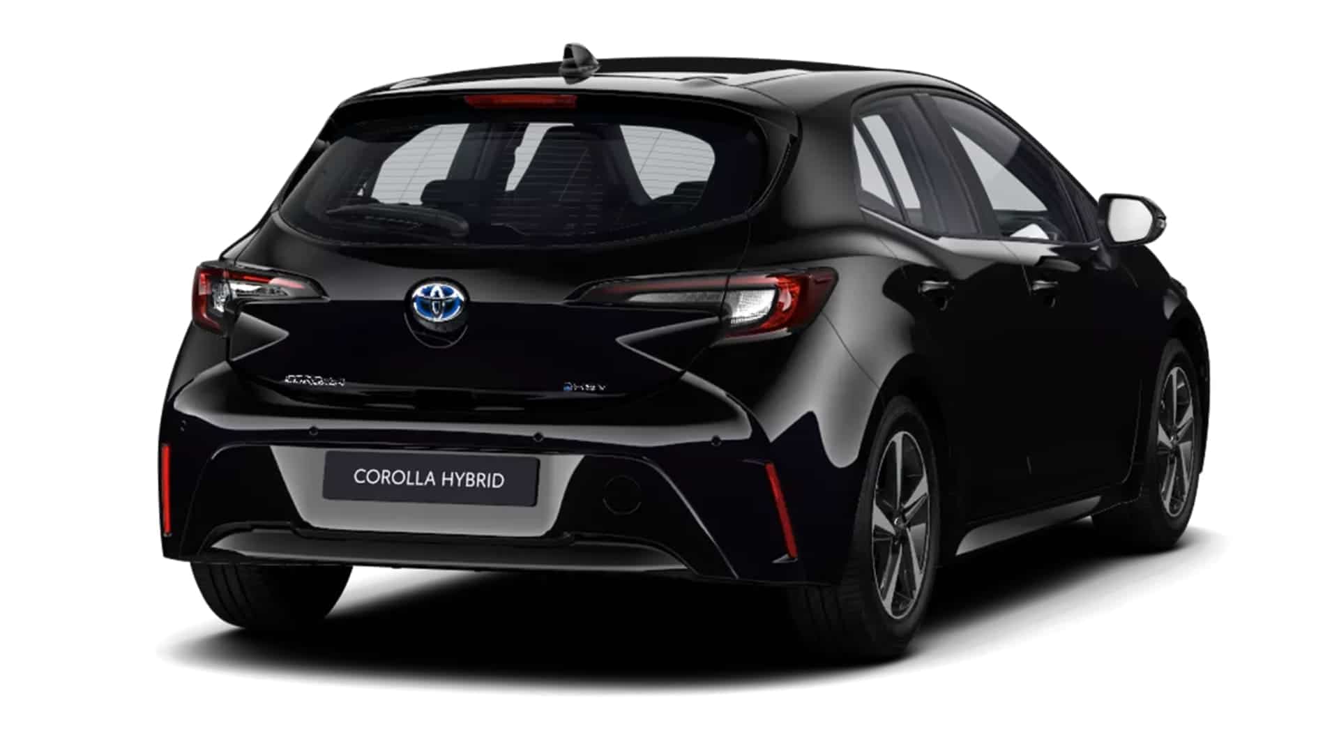 Renting New Toyota Corolla Hybrid MY27 Active Negro Azabache Compacto Híbrido Automático Etiqueta ECO