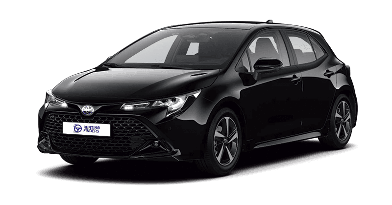 Renting New Toyota Corolla Hybrid MY27 Active Negro Azabache Compacto Híbrido Automático Etiqueta ECO Renting Finders