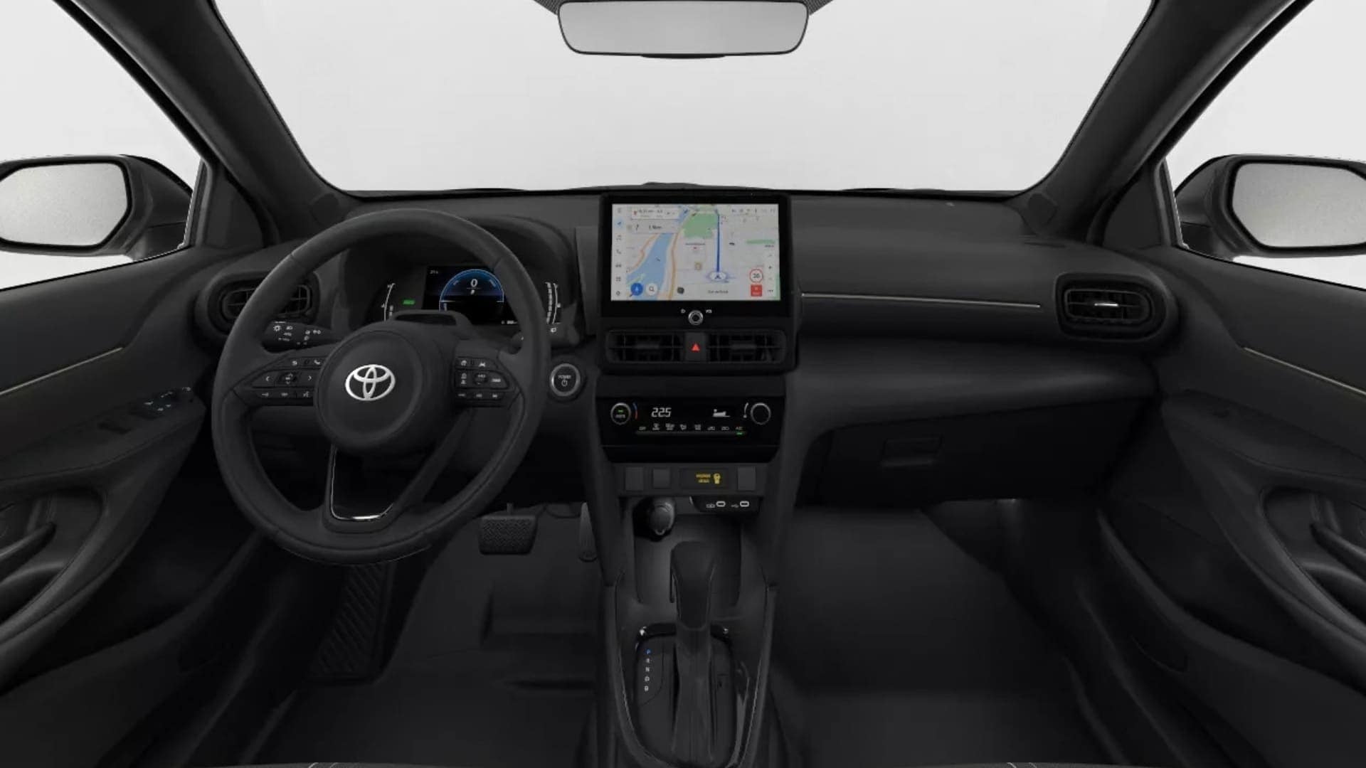 Renting New Toyota Yaris Cross MY27 Active Negro Azabache B-SUV Híbrido Automático Etiqueta ECO Interior
