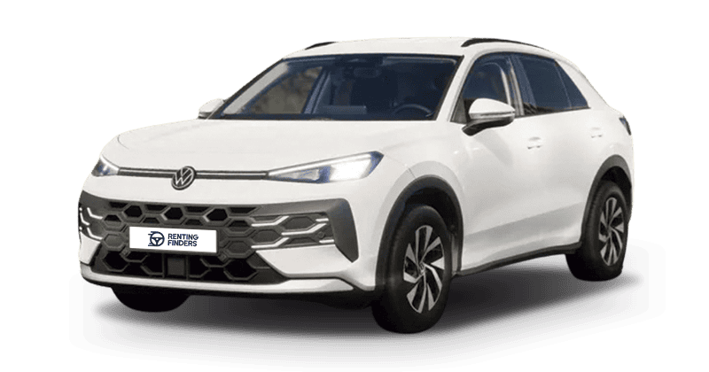 Renting New Volkswagen T-Roc Match Blanco Punto SUV MHEV Etiqueta ECO Renting Finders