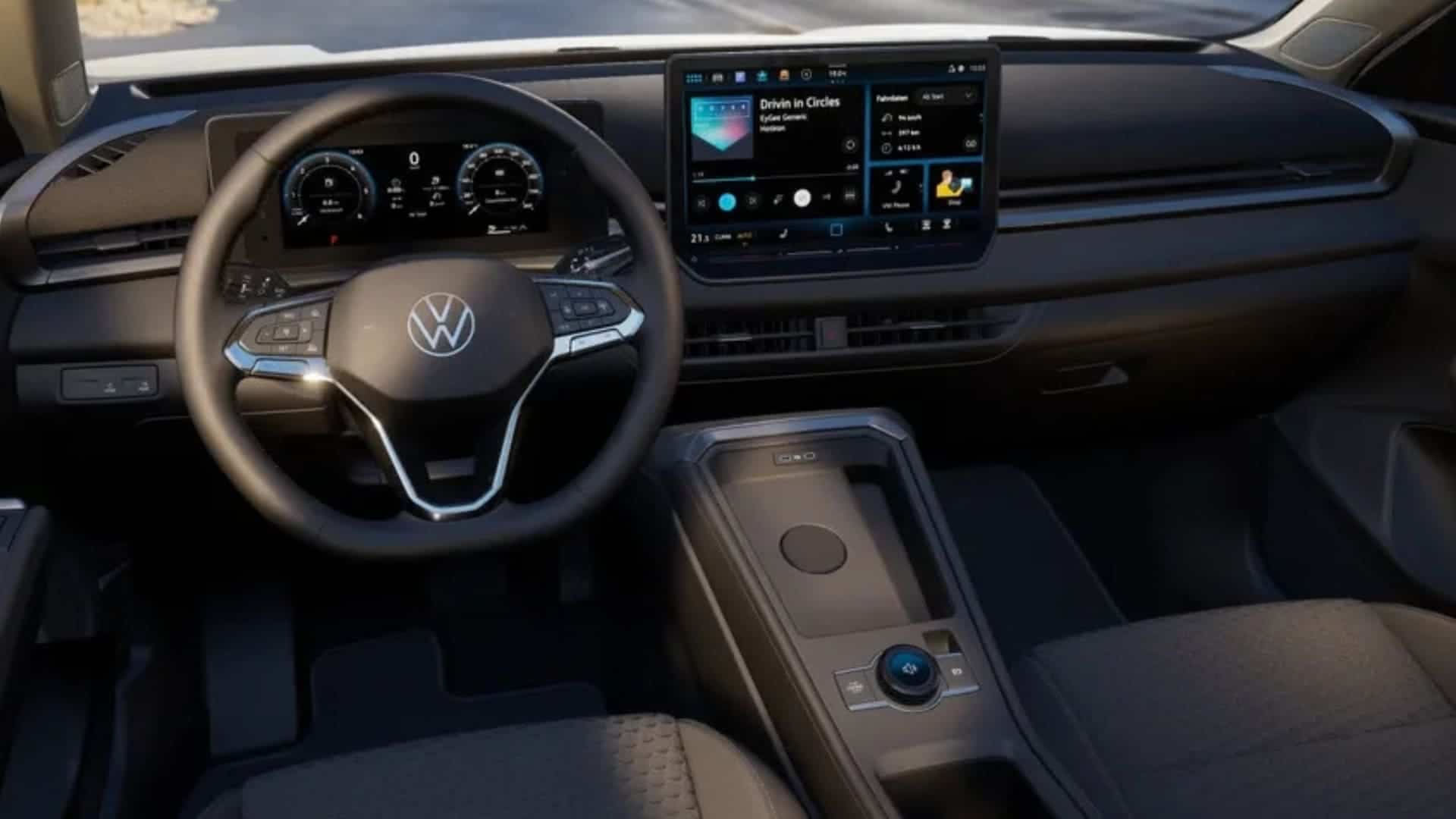 Renting New Volkswagen T-Roc Match Blanco Punto SUV MHEV Automático Etiqueta ECO Interior