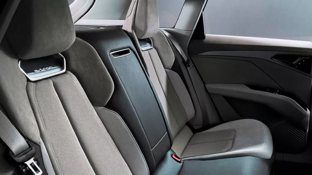 Espacio interior de lujo del Audi Q4 e-tron
