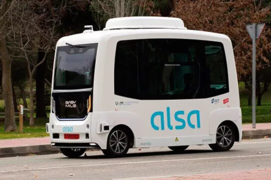 El primer autobús autónomo completamente eléctrico de España