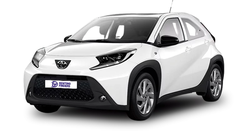 Renting Finders Toyota Aygo X Cross Play Compacto Blanco Manual