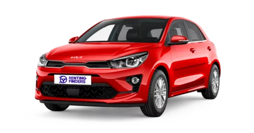 Renting Kia Rio Concept Signal Red Compacto Manual Renting Finders